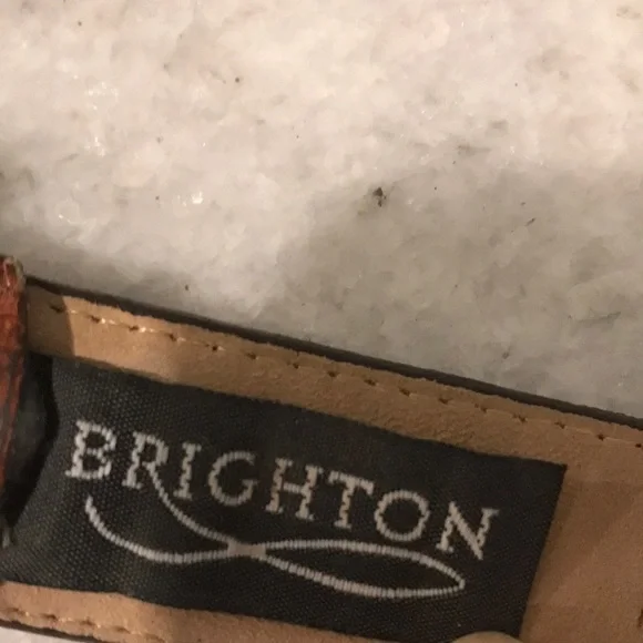 Vintage Brighton Leather Belt Women's Size M 30 Silver Heart #42907 Made in USA - Picture 2 of 7